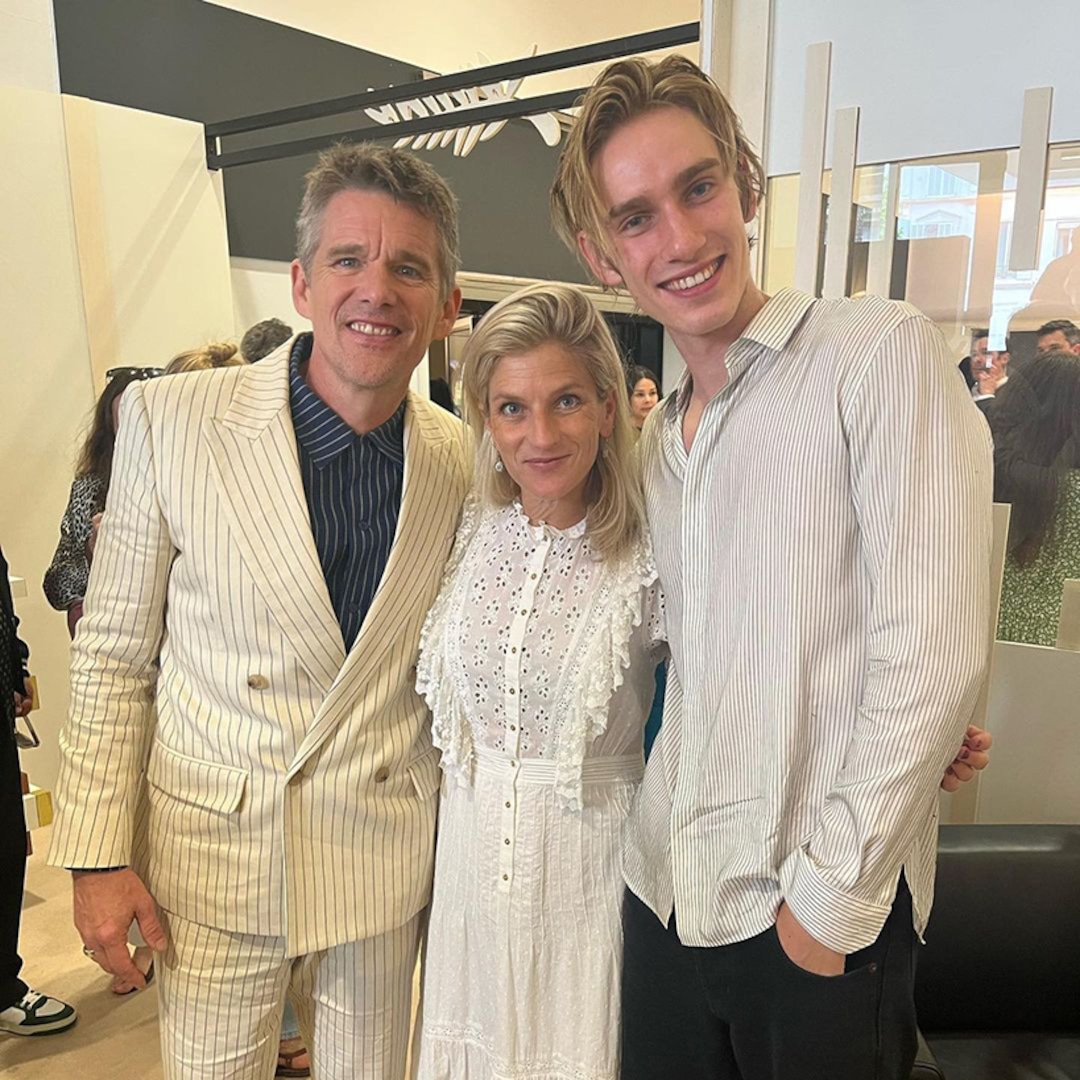 Ethan Hawke and Ex Uma Thurman’s Son Levon Joins Dad at Cannes